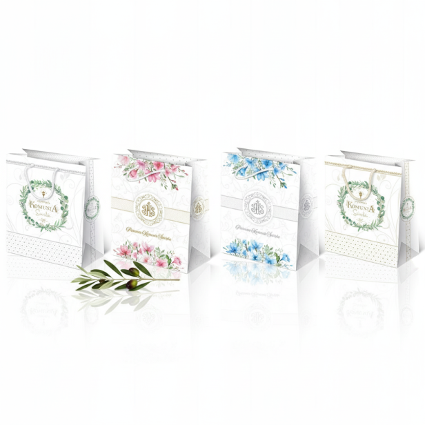 Torebka prezentowa A5 – I Komunia Święta (16 × 24 cm)