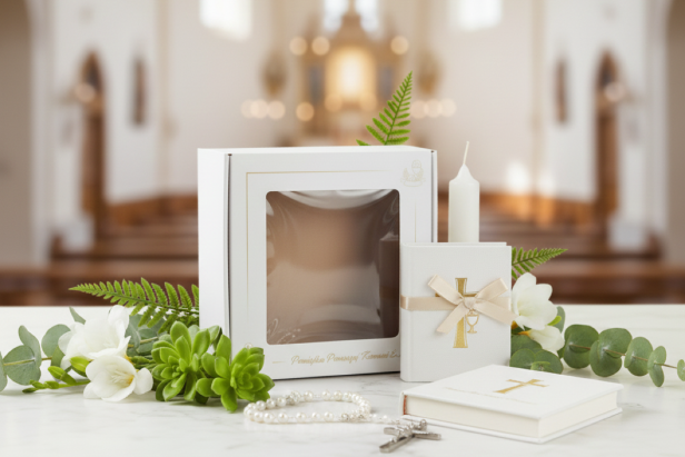 BOX Komunijny - pamiątkowe pudełko IHS Komunia