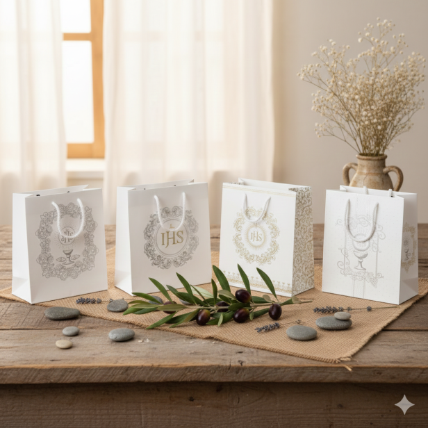 Torebka prezentowa A5 – I Komunia Święta (16 × 24 cm)