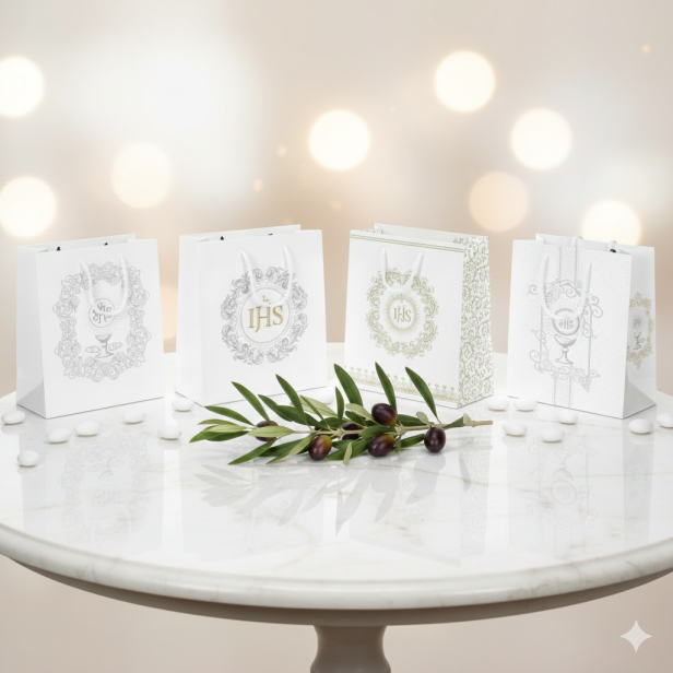 Torebka prezentowa A5 – I Komunia Święta (16 × 24 cm)