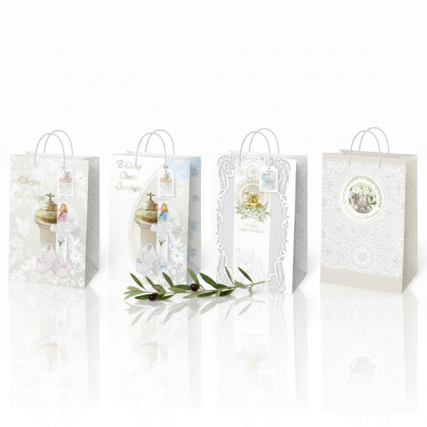 Torebka prezentowa A4 – Chrzest Święty Klasyczna (23 × 32 cm)