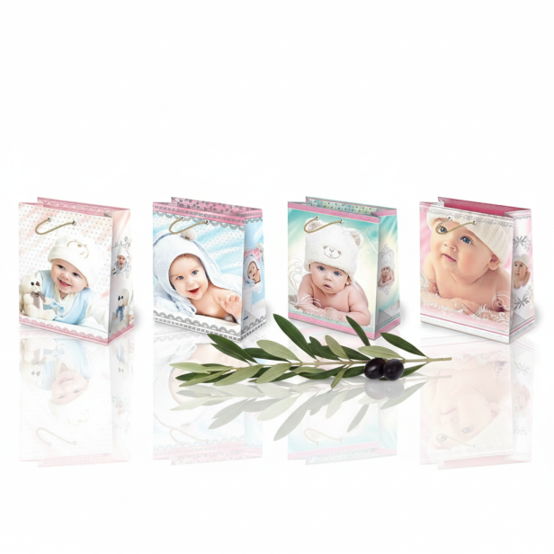 Torebka prezentowa A4 – Pastel BABY (22 × 31 cm)