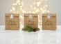 Torebki prezentowe A4 EKO – Merry Christmas KRAFT (3 szt.)
