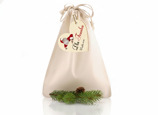 Woreczek lniany EKO 19×28 cm – sakiewka prezentowa z naturalnego lnu