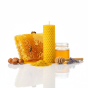 Świeca z węzy pszczelej 10 × 3 cm – naturalny wosk pszczeli | Linia BEE WAX
