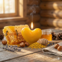 Świeca pływająca SERCE z wosku pszczelego 20 g | Linia BEE WAX