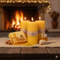 Świeca z wosku pszczelego WALEC 13,5 cm – duża 450 g | Linia BEE WAX