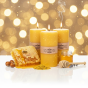 Świeca z wosku pszczelego WALEC 13,5 cm – duża 450 g | Linia BEE WAX