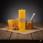 Świeca KOSTKA mała 10,5 cm z naturalnego wosku pszczelego | Linia BEE WAX