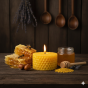 Świeca tealight z węzy pszczelej – naturalny wosk pszczeli | Linia BEE WAX