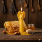 Świeca z wosku pszczelego ANIOŁ DUŻY 25 cm | Linia BEE WAX