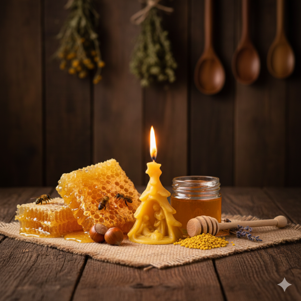 Świeca woskowa Szopka Bożonarodzeniowa – mała | Linia BEE WAX