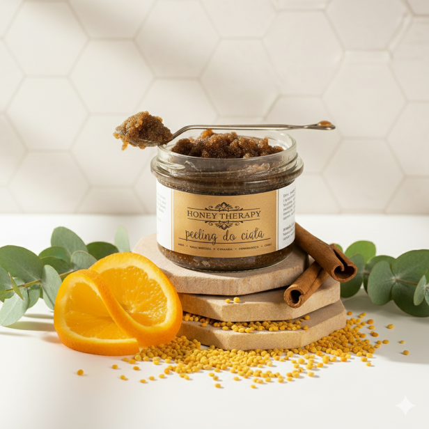 Peeling do ciała Miód Wosk Cynamon | Honey Therapy 250 g