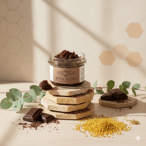 Peeling do ciała Miód Wosk Czekolada | Honey Therapy 250 g