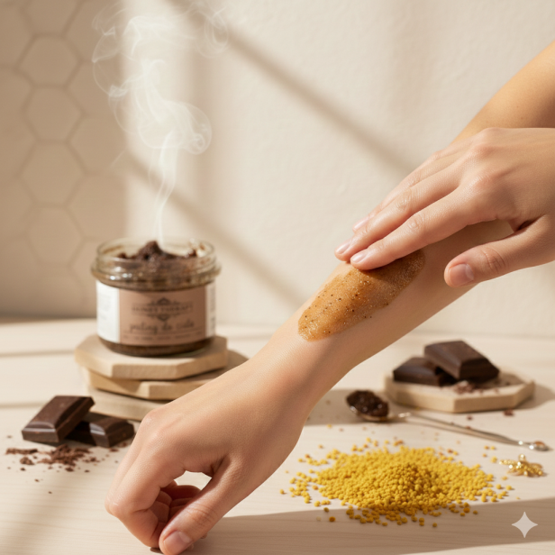 Peeling do ciała Miód Wosk Czekolada | Honey Therapy 250 g