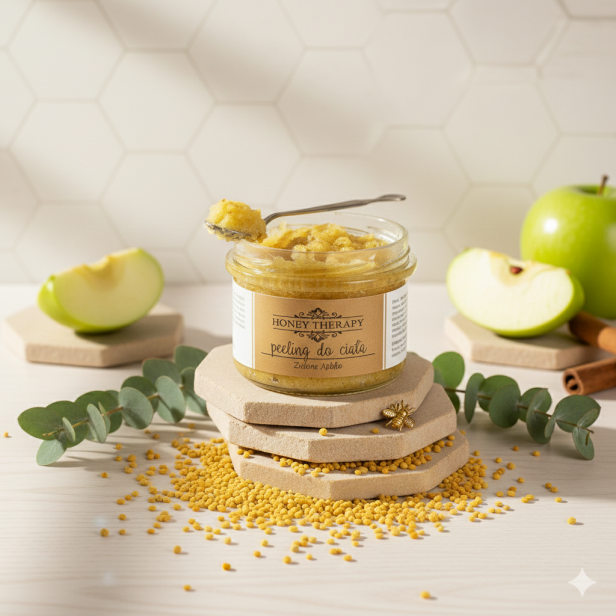Peeling do ciała Zielone Jabłko – ZAKAZANY OWOC | Honey Therapy 200 g