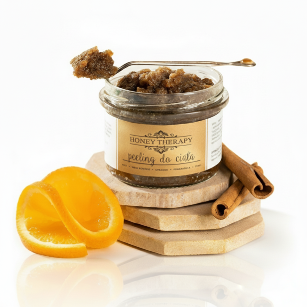 Peeling do ciała Miód Wosk Cynamon | Honey Therapy 250 g