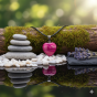 Agat różowy w formie talizmanu – SacraStone™ TALISMAN w plenerze