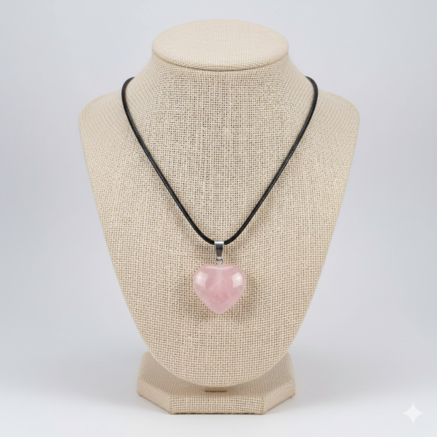 Kwarc różowy – detal zawieszki TALISMAN