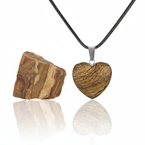 SacraStone™ TALISMAN – serce z jaspisu – zdjęcie produktowe