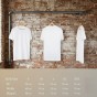 Tabela rozmiarów – zdjęcie z wymiarami koszulek SacrumStyle.