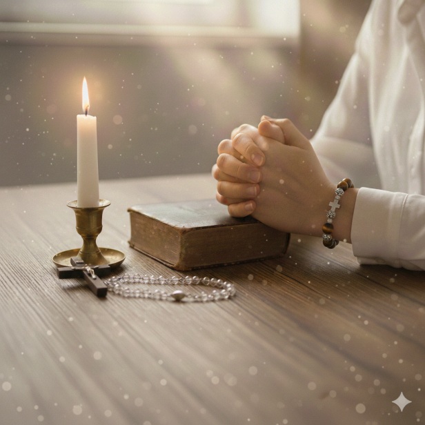 Tygrysie Oko – połysk i charakterystyczne pasma naturalnego kamienia; detal bransoletki różańcowej.