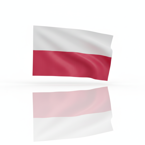 Flaga Polski – grafika produktu 112×70 cm w barwach biało-czerwonych.