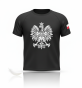 Koszulka patriotyczna Orzeł Polski czarna – zdjęcie produktowe SacrumStyle