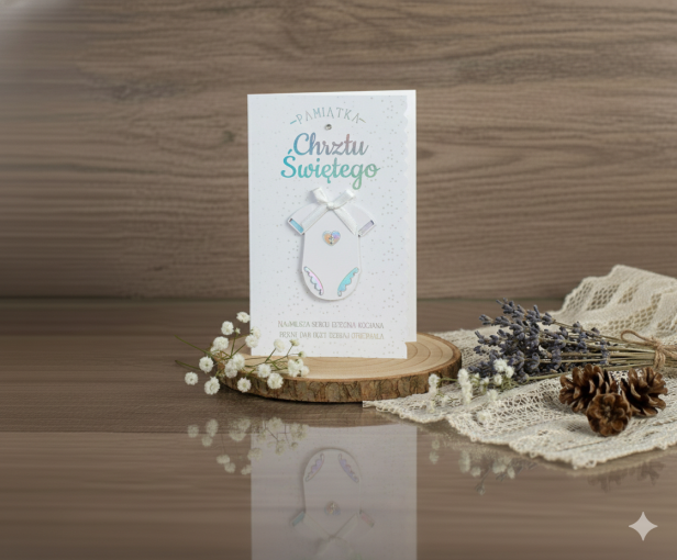 Kartka pamiątkowa Chrzest Święty – elegancki dodatek do prezentu