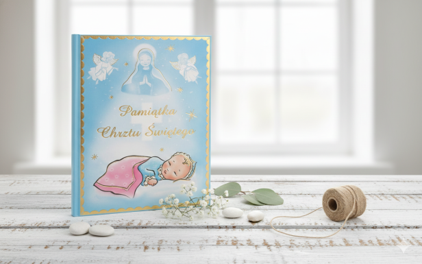 Aranżacja sakramentalna – elegancki album chrzcielny dla chłopca