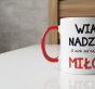 zbliżenie na ucho i nadruk - Kubek religijny „Wiara, Nadzieja, Miłość” – cytat z 1 Kor 13 | SacrumStyle