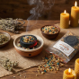 Kadzidło BALTAZAR™ – orientalny zestaw na Święto Trzech Króli, pakiet jednorazowy w aranżacji