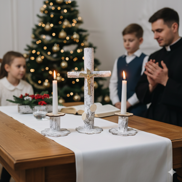 aranżacja podczas kolędy -wizyty duszpasterskiej