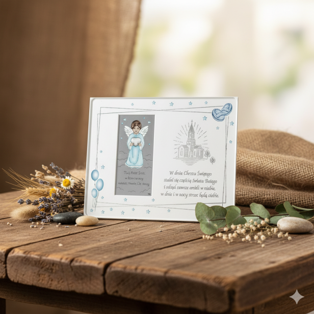 rustykalna aranżacja z obrazkiem