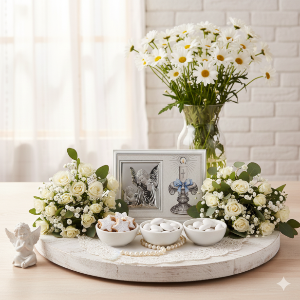 podczas uroczystości Chrztu Świętego aranżacja