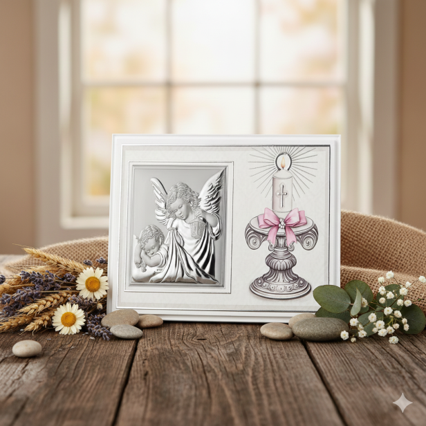 aranżacja rustykalna z  obrazkiem