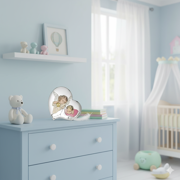 aranżacja obrazka na komodzie w pokoju dziecięcym