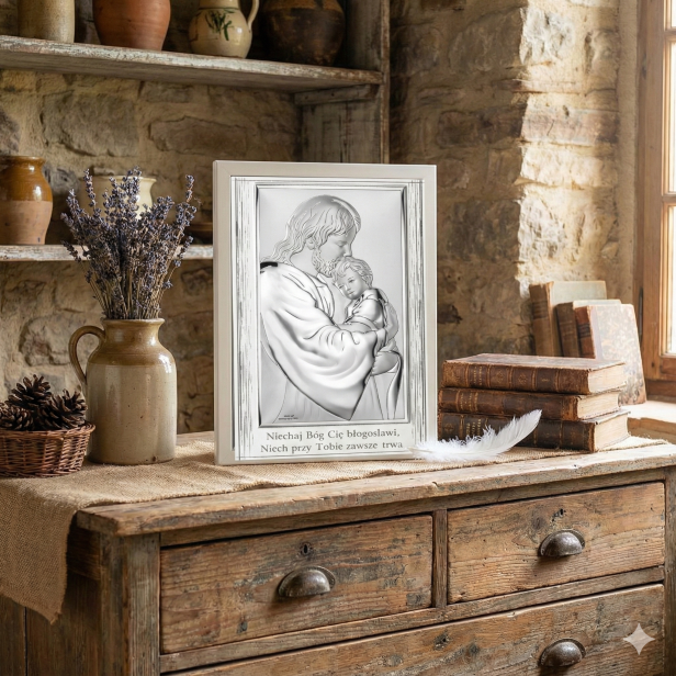 głębia srebrnego reliefu