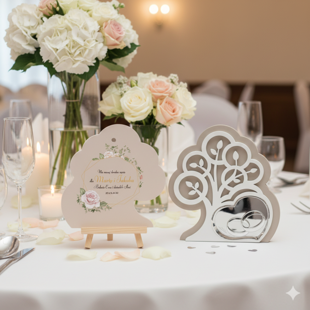 Aranżacja weselna z personalizacją