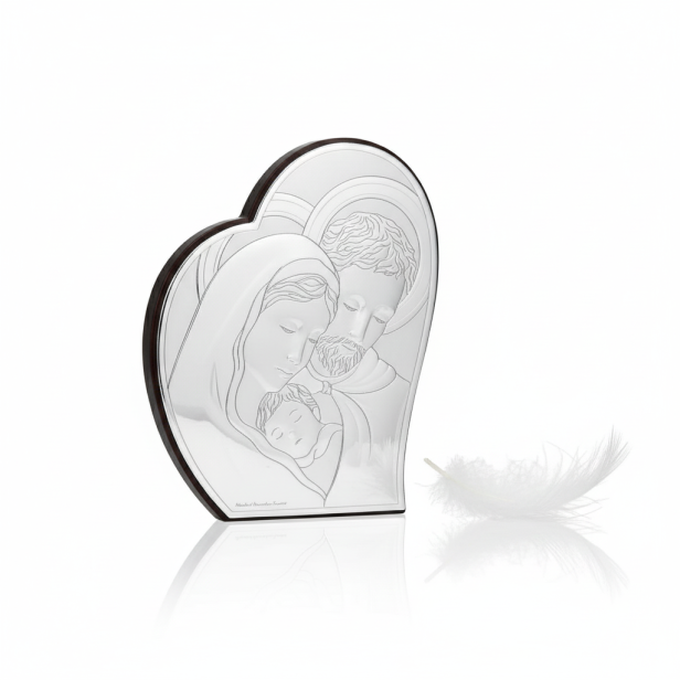 Srebrny OBRAZEK Rodzina Święta - aranżacja produktowa