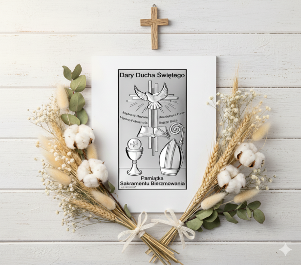 Obrazek srebrny Bierzmowanie