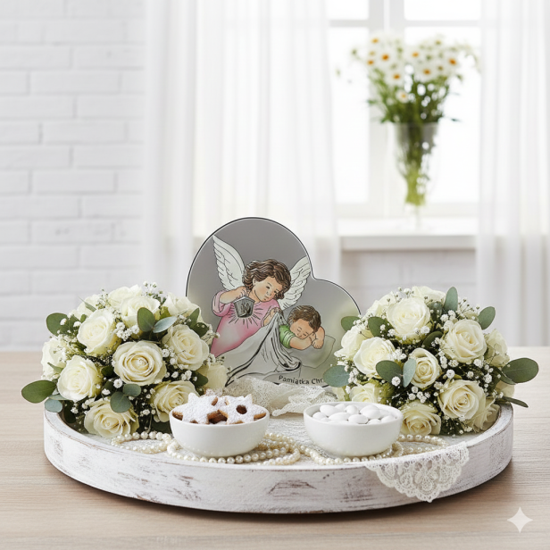 Obrazek 13×13 w aranżacji Chrztu Świętego