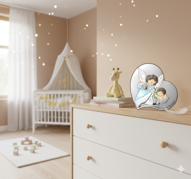 Obrazek w aranżacji pokoju chłopięcego.