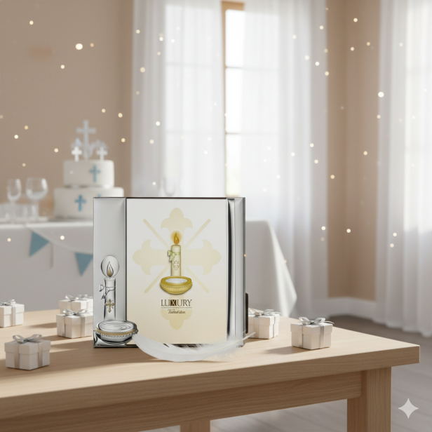 Srebrna ramka na zdjęcie Chrzest Święty – SILVER BAPTISM™