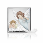 Obrazek srebrny Anioł Stróż z latarenką – pamiątka Chrztu Świętego | SILVER BAPTISM™