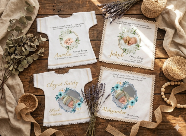 4 rodzaje szatek do wyboru w zestawie z pudełkiem