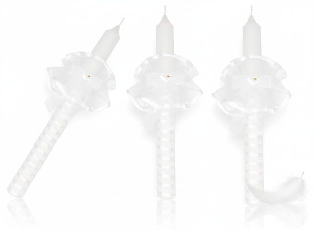 Świeca AMAZON SZYFON pamiątka Chrzest Święty gromnica