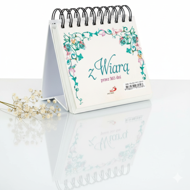 Codziennik na biurko „Z wiarą przez 365 dni” – rok z Bogiem