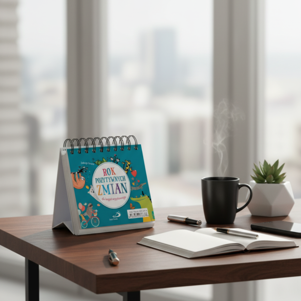 w aranżacji Codziennik na biurko „Rok pozytywnych zmian” – inspiracja na cały rok