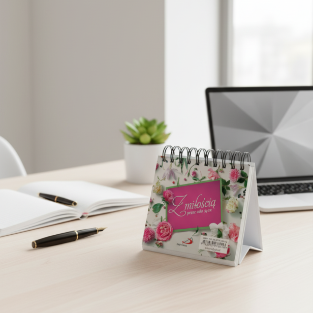 w aranżacji Codziennik na biurko – „Z miłością przez całe życie”